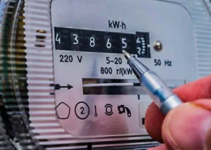 Image of a utility meter displaying current usage, labeled '[Photo of Your Meter],' providing visual context for monitoring and managing energy consumption.