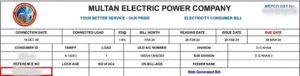 MEPCO Reference Number